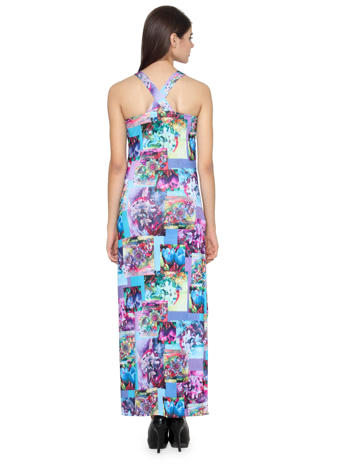 Choker Printed Maxi dress